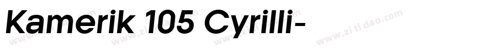 Kamerik 105 Cyrilli字体转换